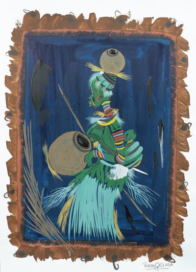 دعم الأمهات. 2008 (أكريليك وغواش على ورق) بواسطة Oglafa Ebitari Perrin